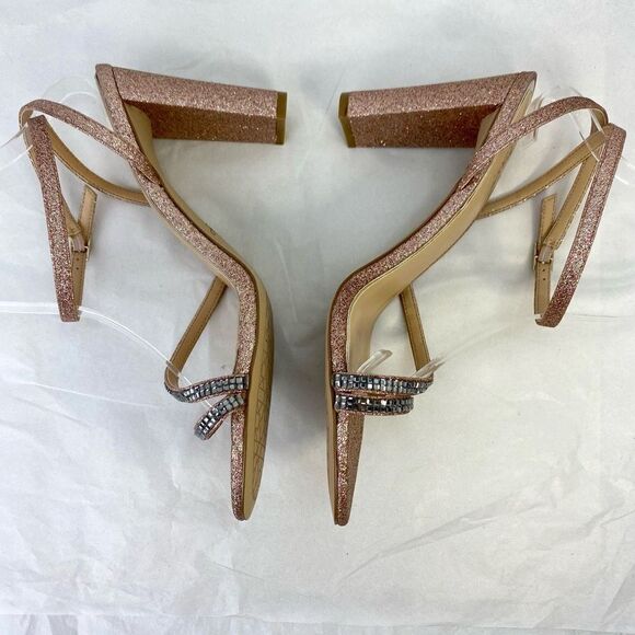 New Jewel Badgley Mischka Embellished
Heeled Sandals Rose Gold, 11M sparkly
NWOB - Picture 2 of 13